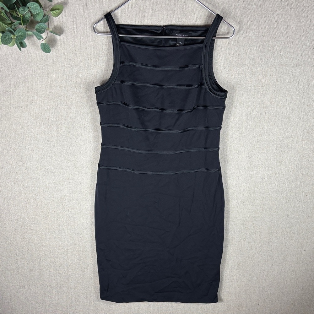 White House Black Market > Black Fitted Sleeveless Dress 10
